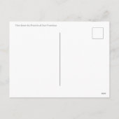 サンフランシスコからのご挨拶 シーズンポストカード (裏面)