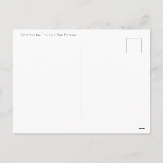 サンフランシスコからのご挨拶 シーズンポストカード (裏面)