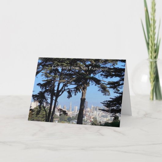 サンフランシスコからのご挨拶 ノートカード (正面)