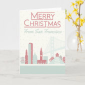 サンフランシスコからのメリークリスマス カード (黄色い花)