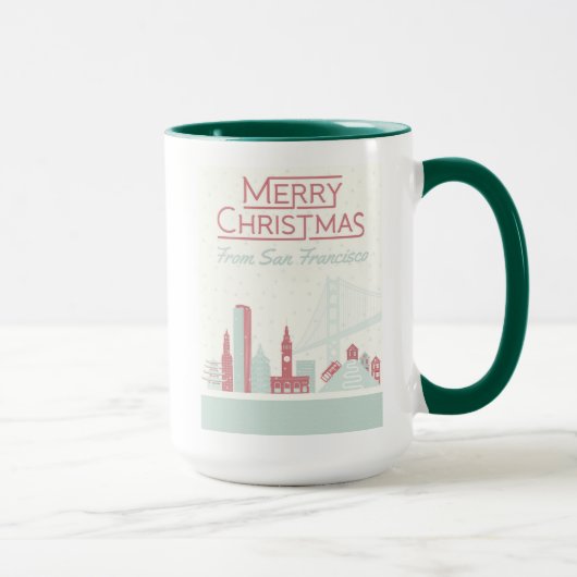 サンフランシスコからのメリークリスマス マグカップ (右)