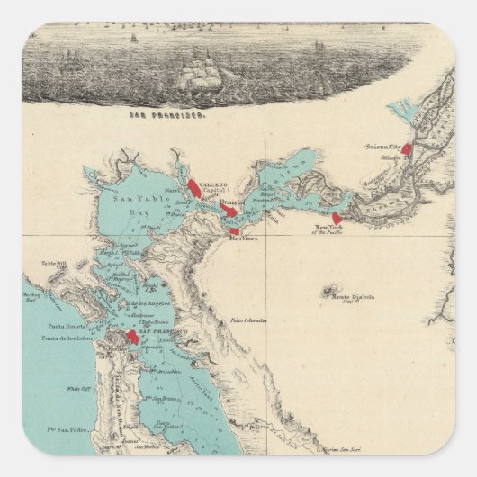 サンフランシスコからサクラメント スクエアシール (正面)