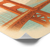 サンフランシスコから愛と – Vintage Christmas ポスター (角)