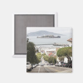 サンフランシスコから見たアルカトラズ刑務所 マグネット (正面/裏面)