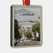 サンフランシスコから見られるAlcatrazの刑務所 メタルオーナメント (右)