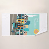 サンフランシスコかわいらしアート バスタオル (バスタオル)