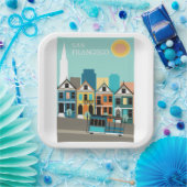 サンフランシスコかわいらしアート ペーパープレート (パーティー)