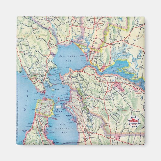 サンフランシスコとその周辺 マグネット (正面)