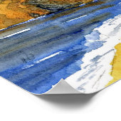 サンフランシスコとゴールデンゲートブリッジ ポスター (角)