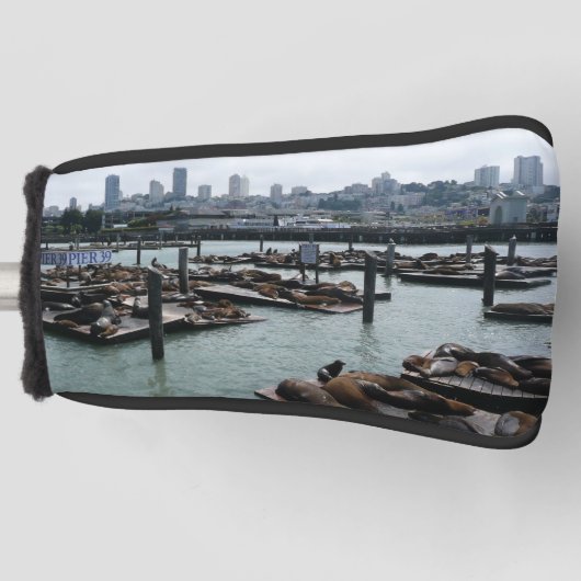 サンフランシスコとピア39シーライオンズシティスカイライン ゴルフヘッドカバー (正面)