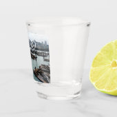 サンフランシスコとピア39シーライオンズシティスカイライン ショットグラス (右)