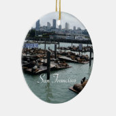 サンフランシスコとピア39シーライオンズシティスカイライン セラミックオーナメント (右)