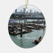 サンフランシスコとピア39シーライオンズシティスカイライン セラミックオーナメント (左)