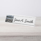 サンフランシスコとピア39シーライオンズシティスカイライン デスクネームプレート (正面)