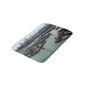 サンフランシスコとピア39シーライオンズシティスカイライン バスマット (アングル)