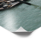 サンフランシスコとピア39シーライオンズシティスカイライン フォトプリント (角)