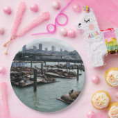 サンフランシスコとピア39シーライオンズシティスカイライン ペーパープレート (パーティー)