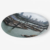 サンフランシスコとピア39シーライオンズシティスカイライン ペーパープレート (アングル)