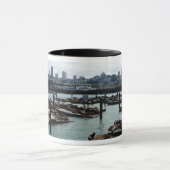 サンフランシスコとピア39シーライオンズシティスカイライン マグカップ (中央)