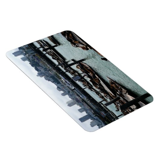 サンフランシスコとピア39シーライオンズシティスカイライン マグネット (右側)