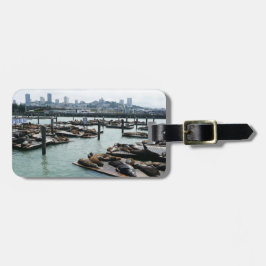 サンフランシスコとピア39シーライオンズシティスカイライン ラゲッジタグ