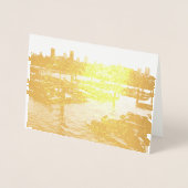 サンフランシスコとピア39シーライオンズシティスカイライン 箔カード (正面)