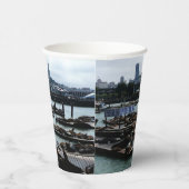 サンフランシスコとピア39シーライオンズシティスカイライン 紙コップ (右)