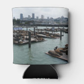 サンフランシスコとピア39シーライオンズシティスカイライン 缶クーラー (裏面)