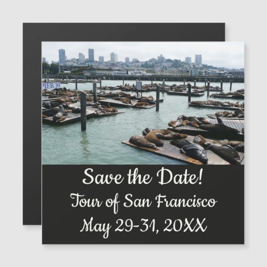 サンフランシスコとピア39シーライオンズ日付を保存 (正面/裏面)