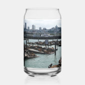 サンフランシスコとピア39 ガラス缶 (左)