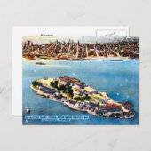 サンフランシスコのアルカトラズ刑務所島 ポストカード (正面/裏面)