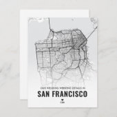 サンフランシスコのウェディングウィークエンドの詳細 エンクロージャーカード (正面/裏面)