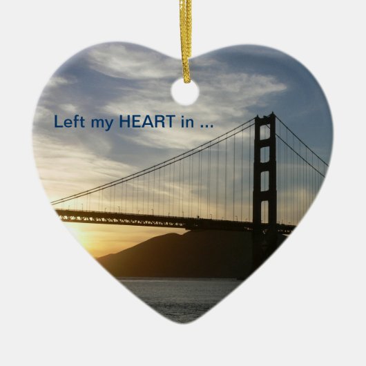 サンフランシスコのオーナメント セラミックオーナメント (正面)