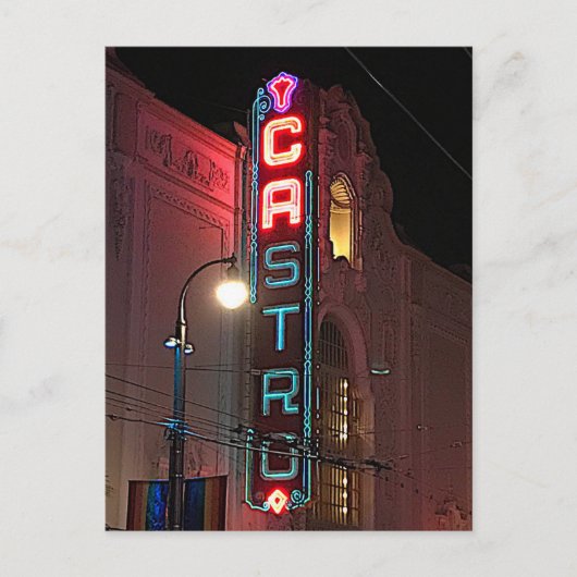 サンフランシスコのカストロのサイン#3-2はがき ポストカード (正面)