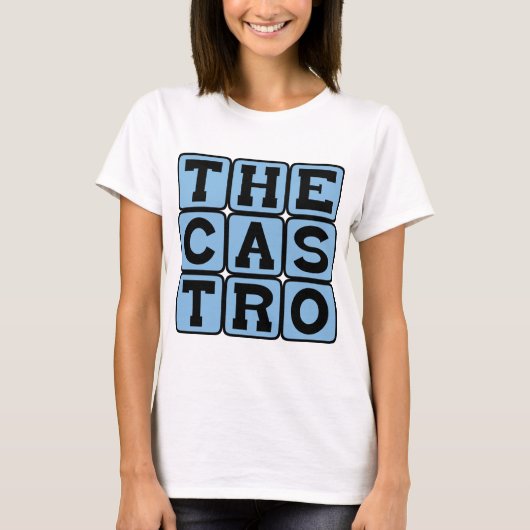 サンフランシスコのカストロ地区 Tシャツ (正面)