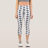 サンフランシスコのガーターのスネークアニメイラストレーション カプリレギンス (正面)