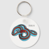 サンフランシスコのガーターのスネークアニメイラストレーション キーホルダー (正面)