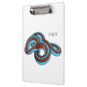 サンフランシスコのガーターのスネークアニメイラストレーション クリップボード (左)