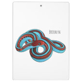 サンフランシスコのガーターのスネークアニメイラストレーション クリップボード (裏面)