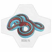 サンフランシスコのガーターのスネークアニメイラストレーション サッカーボール (フラット)