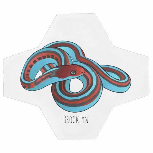 サンフランシスコのガーターのスネークアニメイラストレーション サッカーボール (フラット)