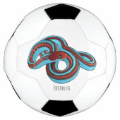 サンフランシスコのガーターのスネークアニメイラストレーション サッカーボール (正面)