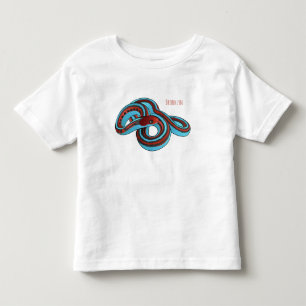 サンフランシスコのガーターのスネークアニメイラストレーション トドラーTシャツ