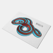 サンフランシスコのガーターのスネークアニメイラストレーション ドアマット (アングル)