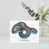 サンフランシスコのガーターのスネークアニメイラストレーション ポストカード (スタンド正面)