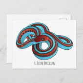 サンフランシスコのガーターのスネークアニメイラストレーション ポストカード (正面/裏面)