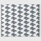 サンフランシスコのガーターのスネークアニメイラストレーション ラッピングペーパー (フラット)