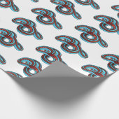 サンフランシスコのガーターのスネークアニメイラストレーション ラッピングペーパー (角)