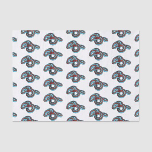 サンフランシスコのガーターのスネークアニメイラストレーション 薄葉紙 (正面)