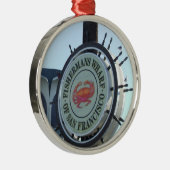 サンフランシスコのクリスマスのオーナメント メタルオーナメント (右)